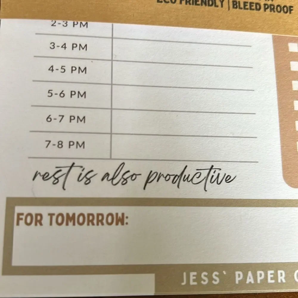 Daily planner notepad plus charm pin and notepad flower print Jess paper Co NwT